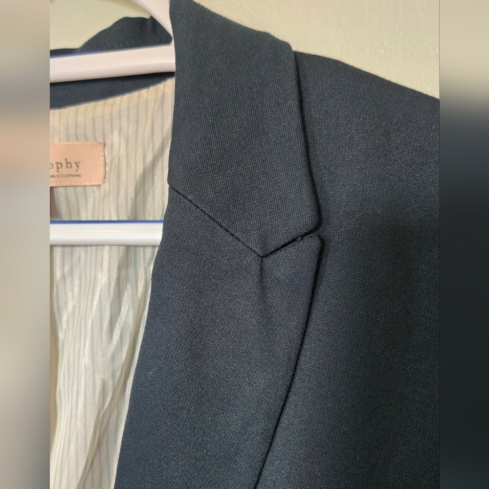 Philosophy | Dark Green Ponte Blazer Size Large - Picture 5 of 11